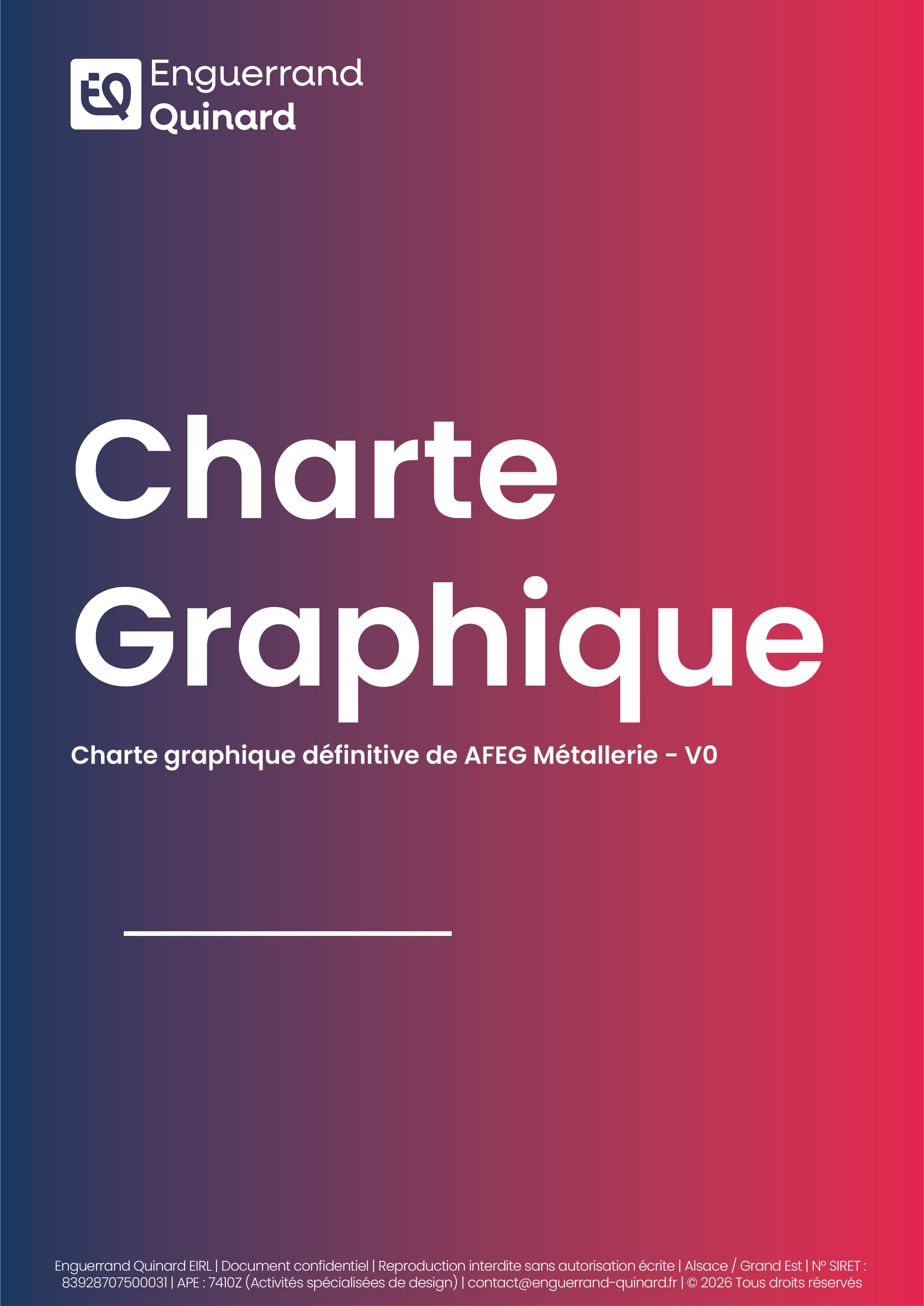 Identite visuelle AFEG Metallerie