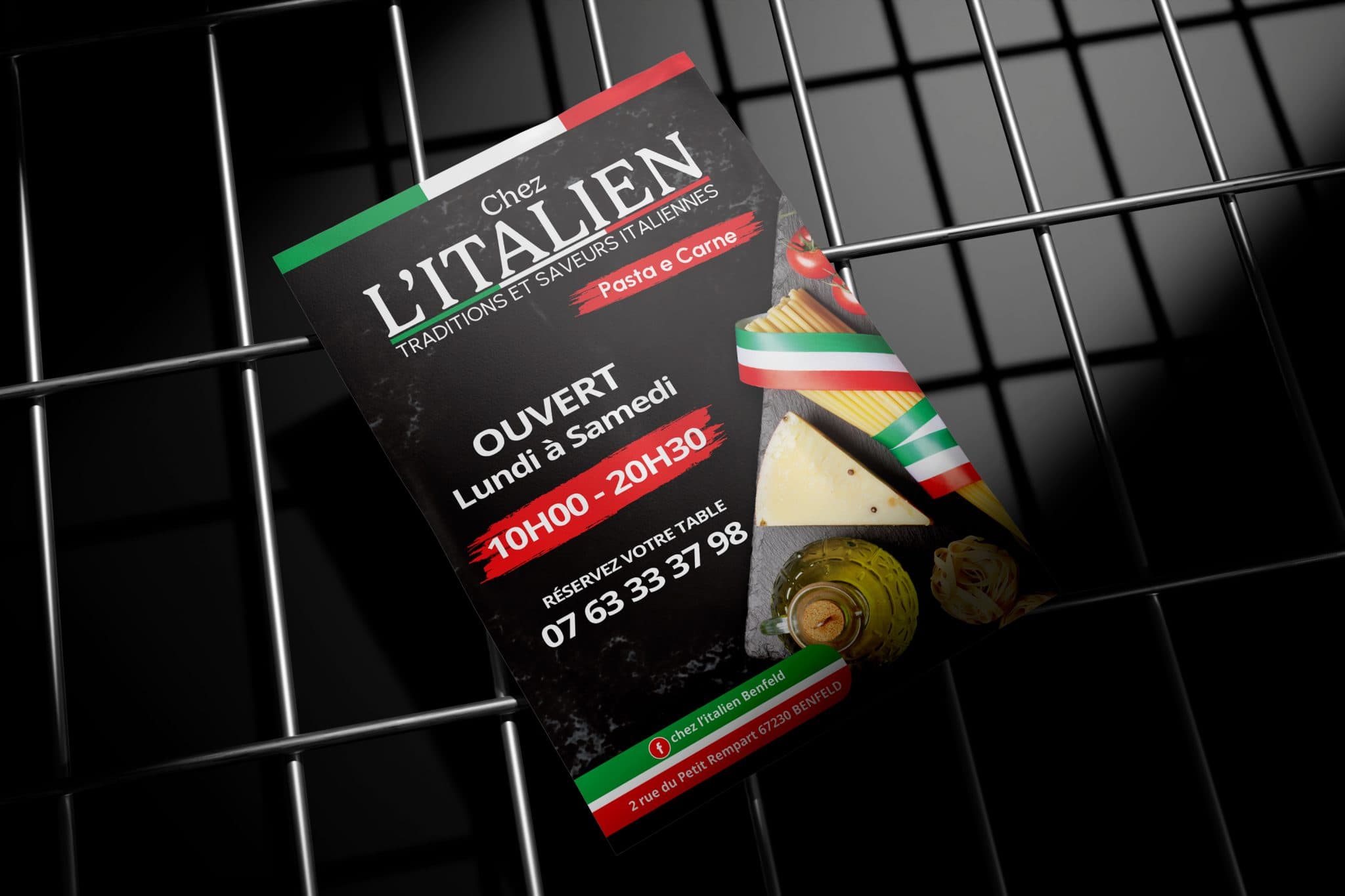 Identite visuelle et supports Chez l'Italien