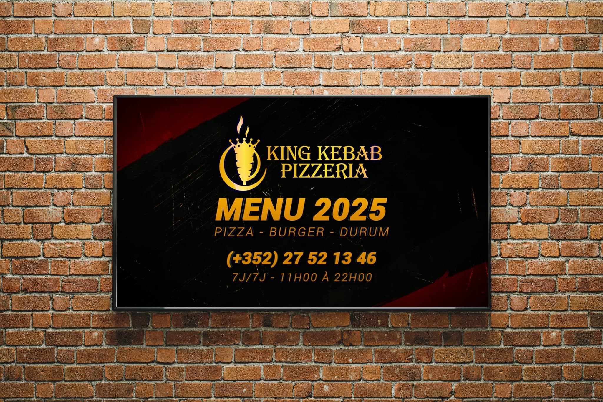 Supports visuels King Kebab Pizzeria